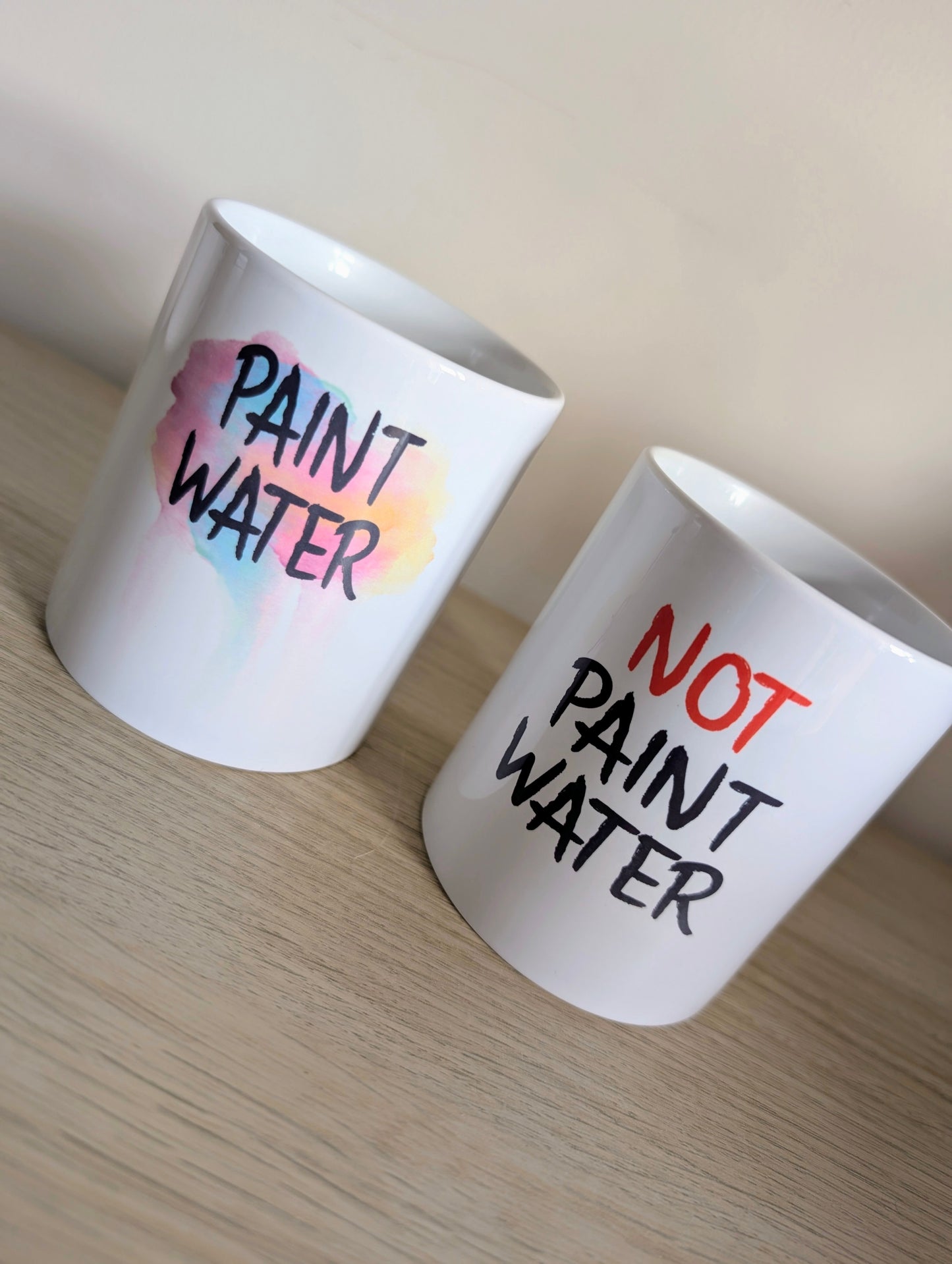Paint Water Pot & Not Paint Water Pot | Paint Brushes | Gifts For Artists