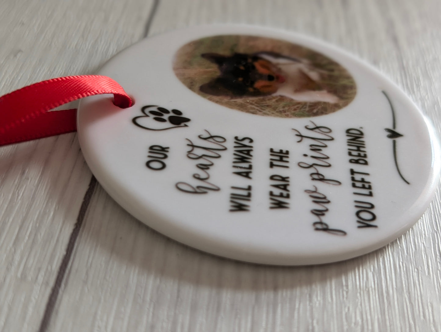 Photo Custom Ceramic Pet Bauble Decoration