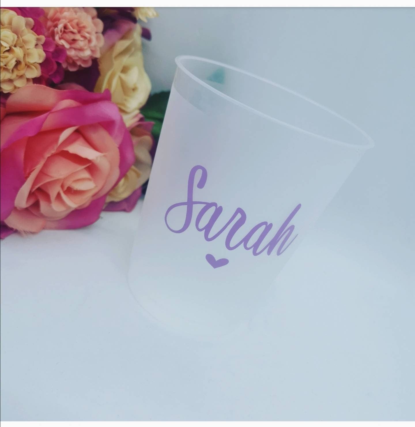 Personalised Frosted Plastic Stadium Cup | Celebration Cups