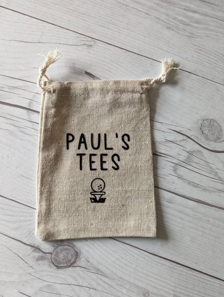 Personalised Golf Tee Pouch