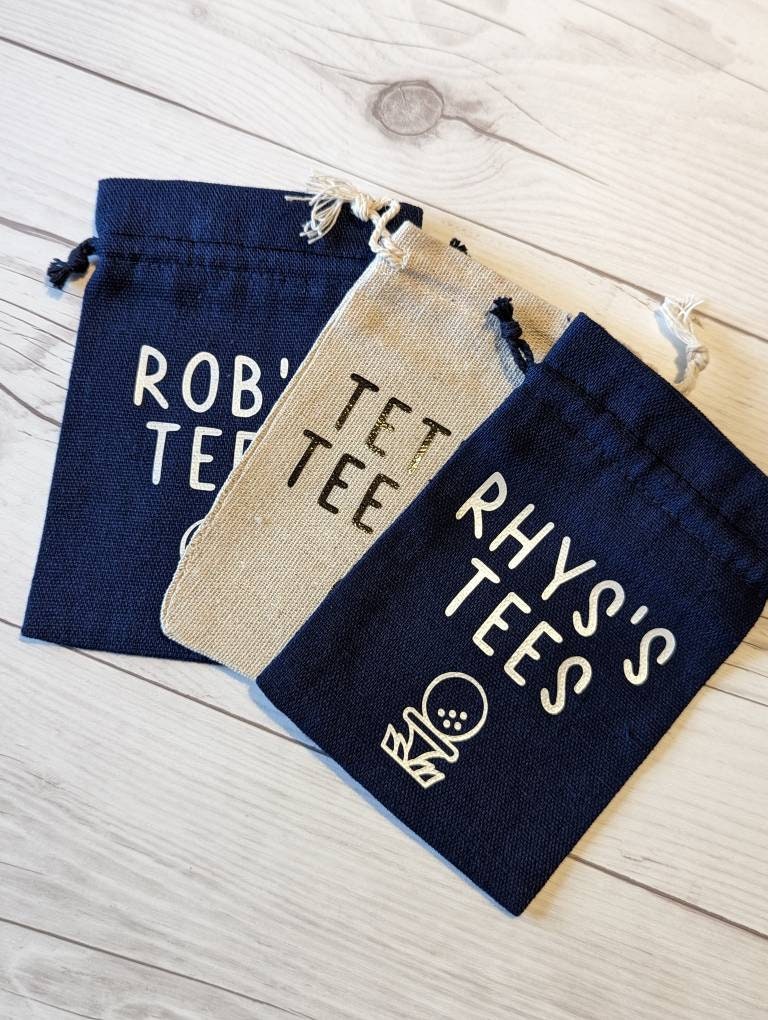 Personalised Golf Tee Pouch