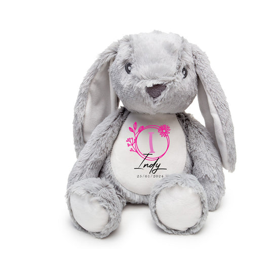 Personalised Initial Bunny Plush Toy