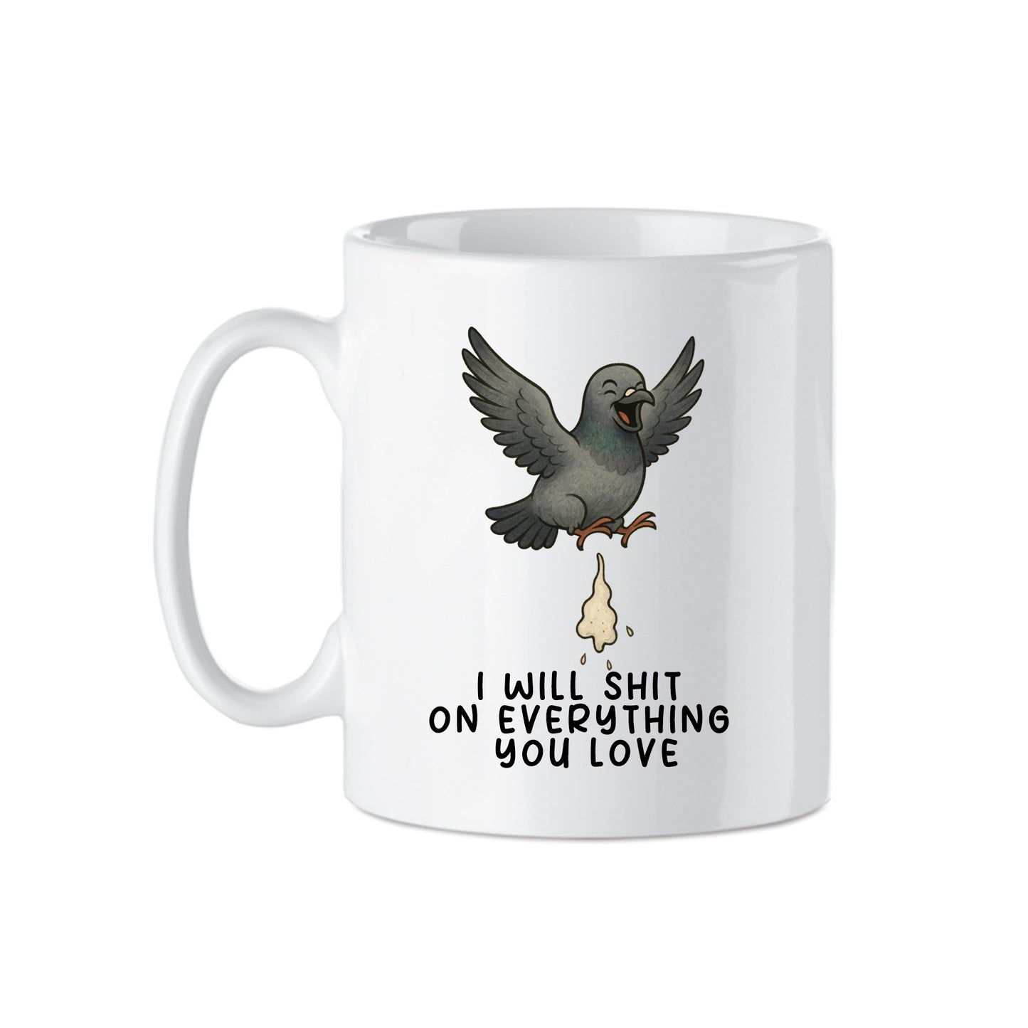 Novelty Pigeon Mug | Pigeon Humour | 11oz Ceramic Mug