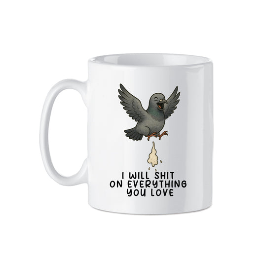 Novelty Pigeon Mug | Pigeon Humour | 11oz Ceramic Mug