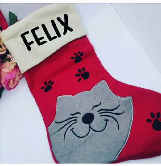Cat Christmas Stocking | Pet Accessories | Pet Gifts