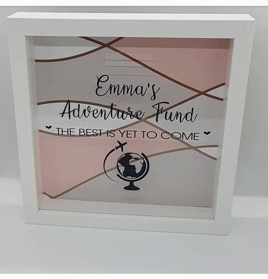 Personalised Money Box Frame | Adventure Fund |