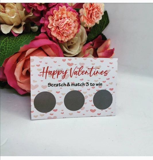 Valentines Day Scratch Card | Custom Surprise Scratch Off |