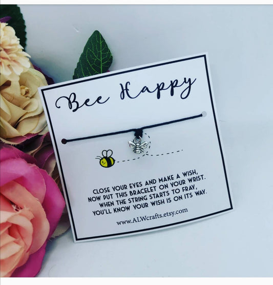 Bee Happy Wish Bracelet