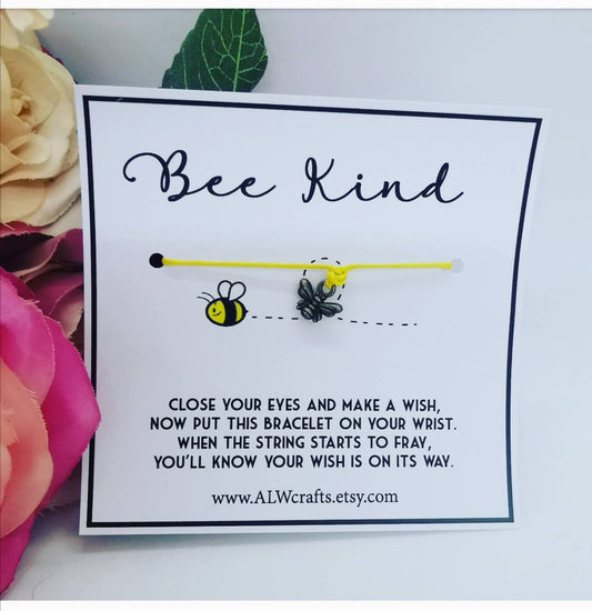 Bee Kind Wish Bracelet