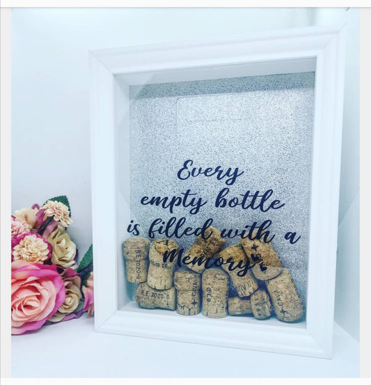 Rectangle Cork Collection Memory Frame | Every Empty Bottle Is Filled With A Memory