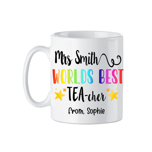 Personalised World's Best Teacher Mug