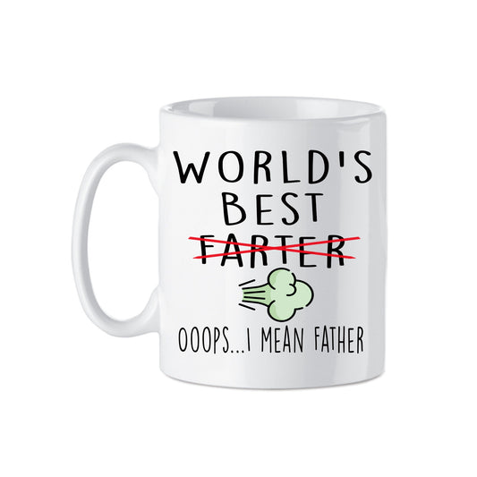 World's Best Farter/Father Novelty Ceramic Mug