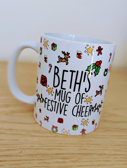 Personalised Festive Cheer Mug