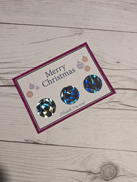 Personalised Christmas Gift Scratch Card